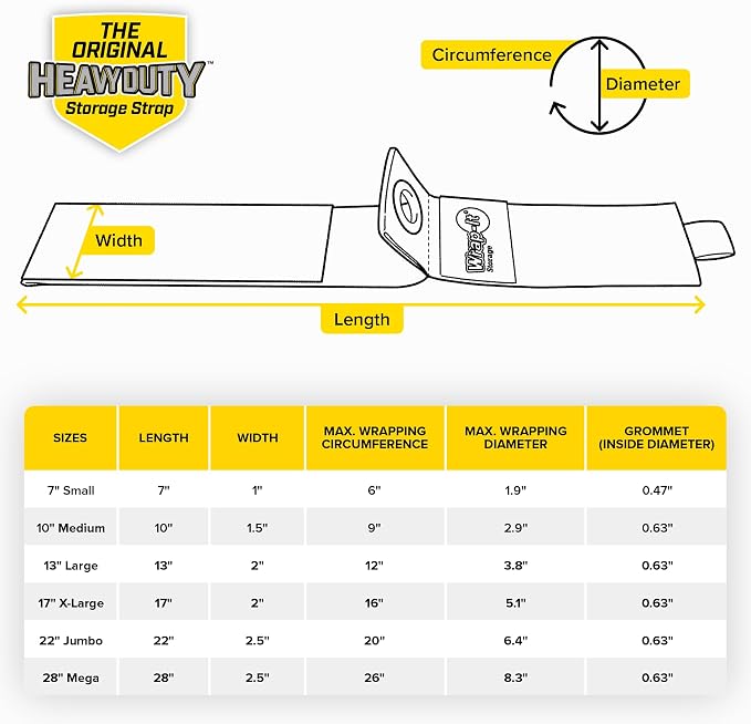 Heavy-Duty Wrap-It Storage Straps (Assorted 12 Pack) - Hanging Extension Cord Organizer for Cable Management and Storage on Garage Wall, RV Gadgets and Appliances - Image 9