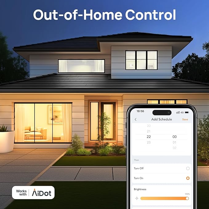 Linkind Matter Smart Light Bulb, Soft White to Daylight Tunable Alexa Light Bulbs, Smart Bulbs Work with Apple Home, Alexa, Google Home, SmartThings, 2.4GHz Wi-Fi LED, A19 E26, 800LM, 60W (4-Pack)