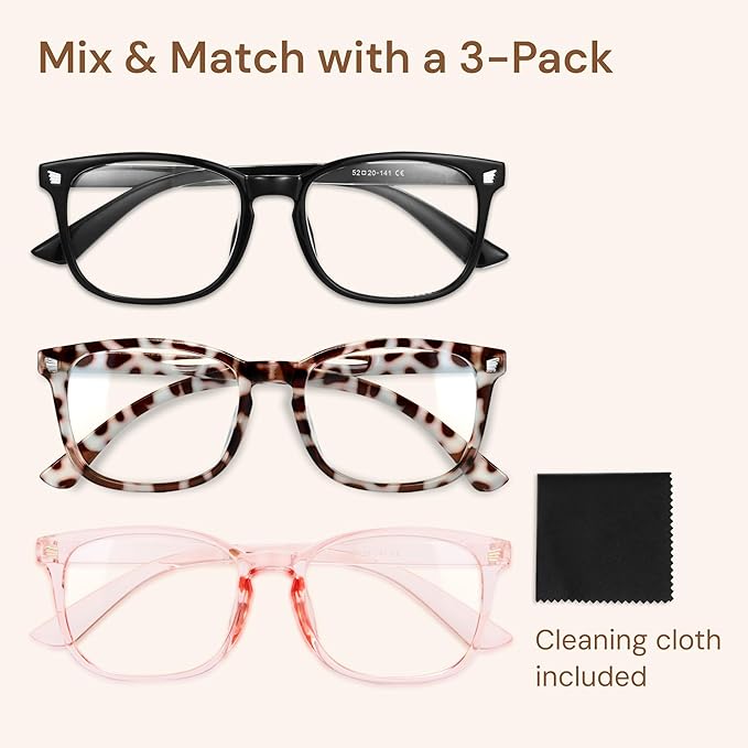 Gaoye Stylish Eyewear Frame Accessories - Blue Light Glasses for Woman - Computer Glasses for Blue Light Blocking