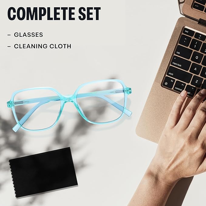 miyya Blue Light Blocking Glasses for Women, Blue Light Glasses for Women Oversized Fashion Glasses