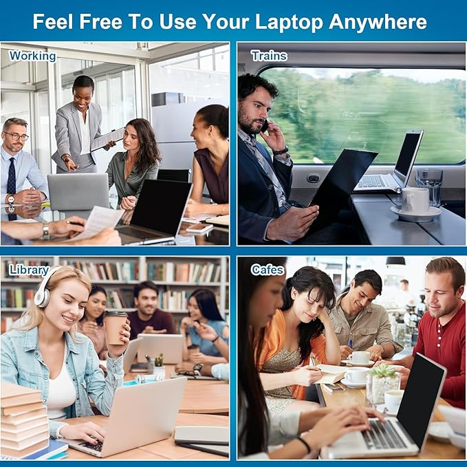 【2 pack】 16 Inch Laptop Privacy Screen Protector, 16:10 Aspect Removable Anti-Glare Blue Light Filter Protector - Scratch Resistant Data Privacy Screen Protecto