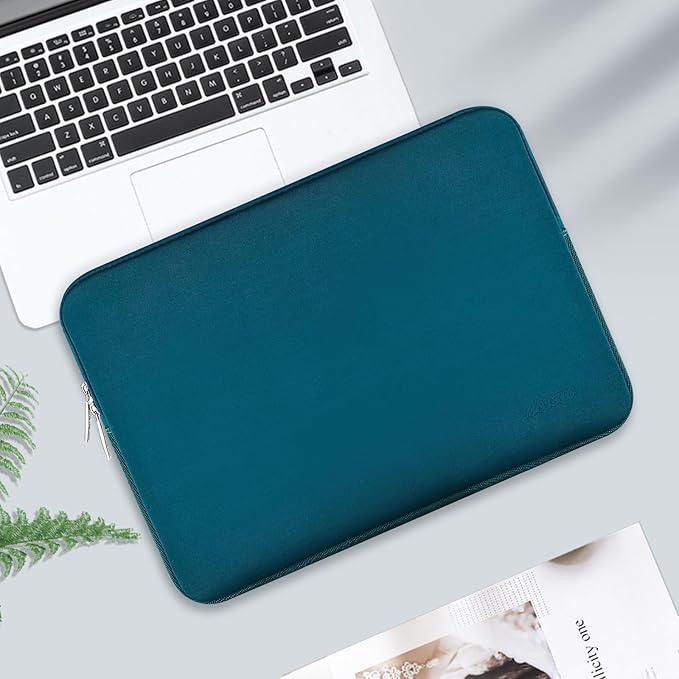 MOSISO Laptop Case 15 inch, 15 inch Laptop Sleeve Bag Compatible with MacBook Air M5 A3448 M4 A3241 M3 A3114 M2 A2941 2026-2023, Dell XPS, Neoprene Computer Sleeve Bag with Small Case, Deep Teal