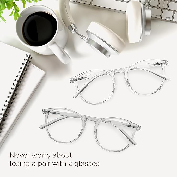 IBOANN Blue Light Glasses for Woman/Men, Fashion Blue Light Glasses Men, Fake Glasses Help Reduce Screen Fatigue