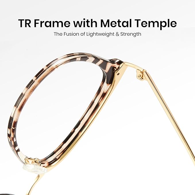 Cyxus Blue Light Glasses Photochromic Lens for Women, Fashionable Computer Glasses on Office Reduce Eye Strain Anti Migraine Great for Working Reading