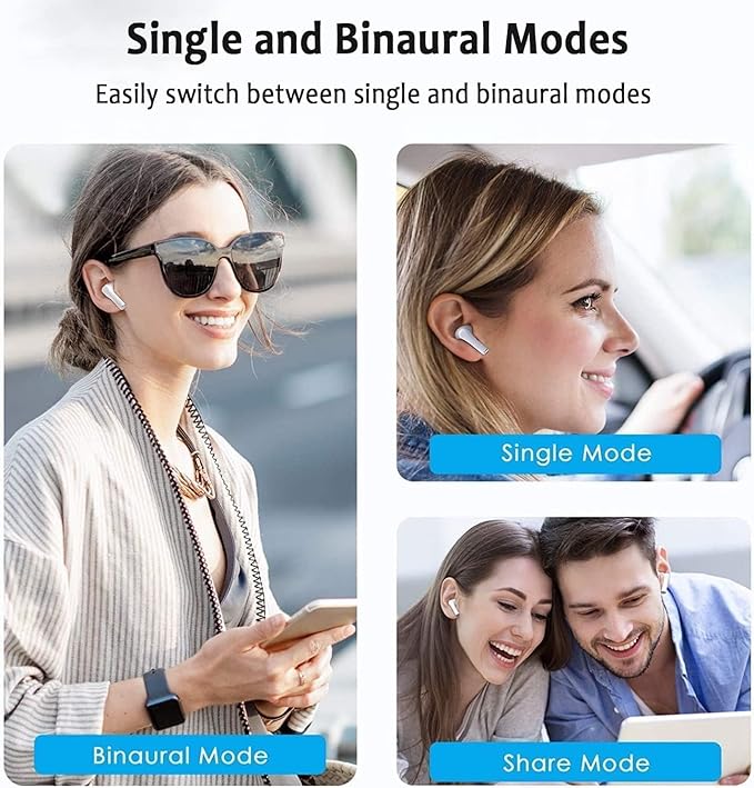 Wireless Earbuds, Bluetooth 5.4 Headphones In Ear with 4 ENC Noise Cancelling Mic, 48H HiFi Stereo Deep Bass Wireless Earphones, IPX8 Waterproof Fast Charge Mini Ear Buds Bluetooth Earbuds for iPhone