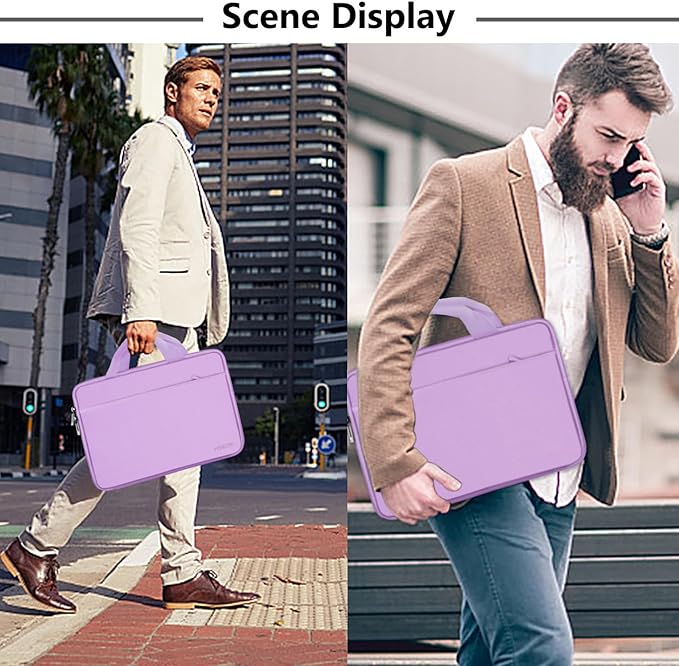 Hseok Laptop Sleeve 13-14 Inch Case Briefcase Compatible with MacBook Neo Pro 14 M5/M4/M3/M2/M1, All Models 13.3 Mac Air/Pro, XPS 13 14, Most Popular 13"-14" Notebooks,L01P01