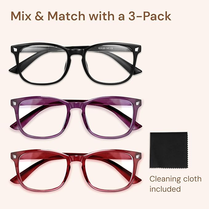 Gaoye Stylish Eyewear Frame Accessories - Blue Light Glasses for Woman - Computer Glasses for Blue Light Blocking