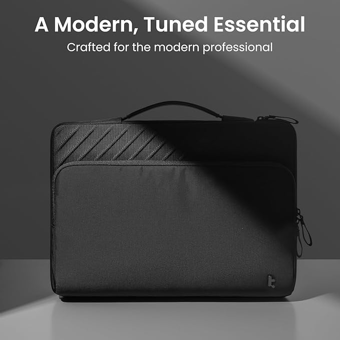 tomtoc 360 Protective Laptop Carrying Case for 2026 16-inch MacBook Pro M5 Pro/Max A3428 A3429, M4/M3/M2/M1 Pro/Max, Water-Resistant Laptop Bag Sleeve with Accessory Pocket for The New Razer Blade 15