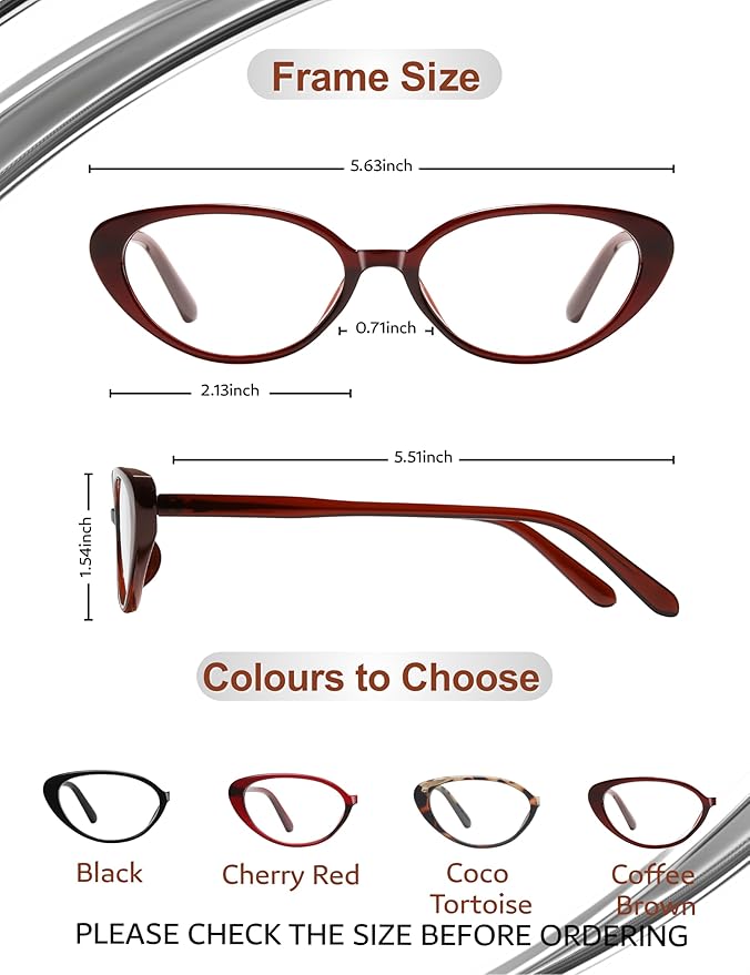 Ultralight Cat Eye Blue Light Glasses for Woman Anti Glare Reduce Eyestrain Gaming/Computer/Screen