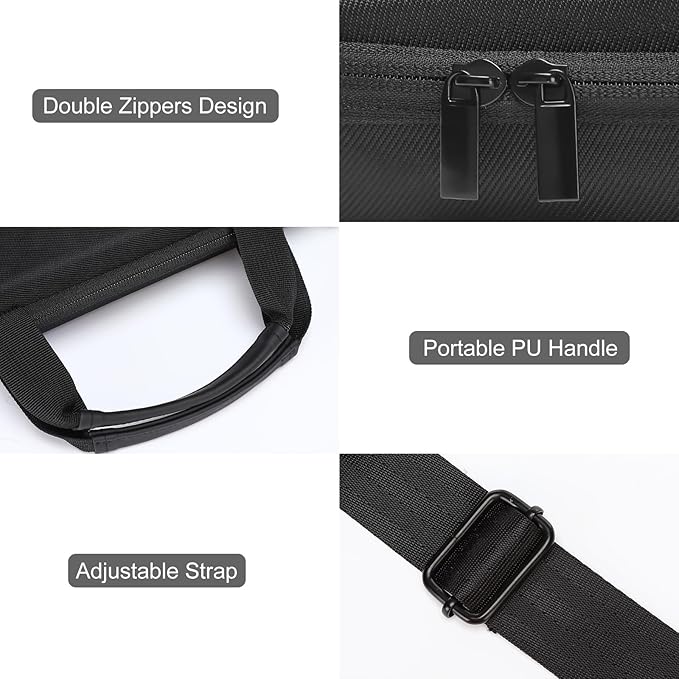 MOSISO Laptop Bag for Men,15-16 inch Computer Bag Compatible with MacBook Air 15 inch/Pro 16 inch, HP, Dell, Lenovo, Asus, Acer, Hard Shell Laptop Case with Front Pocket&Shoulder Strap, Black