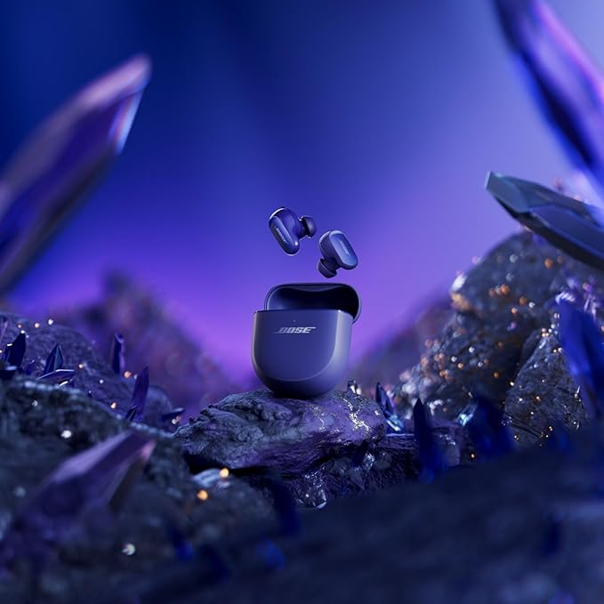 Bose QuietComfort Ultra Earbuds (2nd Gen) - Wireless Noise Cancelling Earbuds with Mic, Immersive Audio, USB-C Charging, Up to 6 Hours Battery, IPX4 Rating, Midnight Violet - Limited Edition Color
