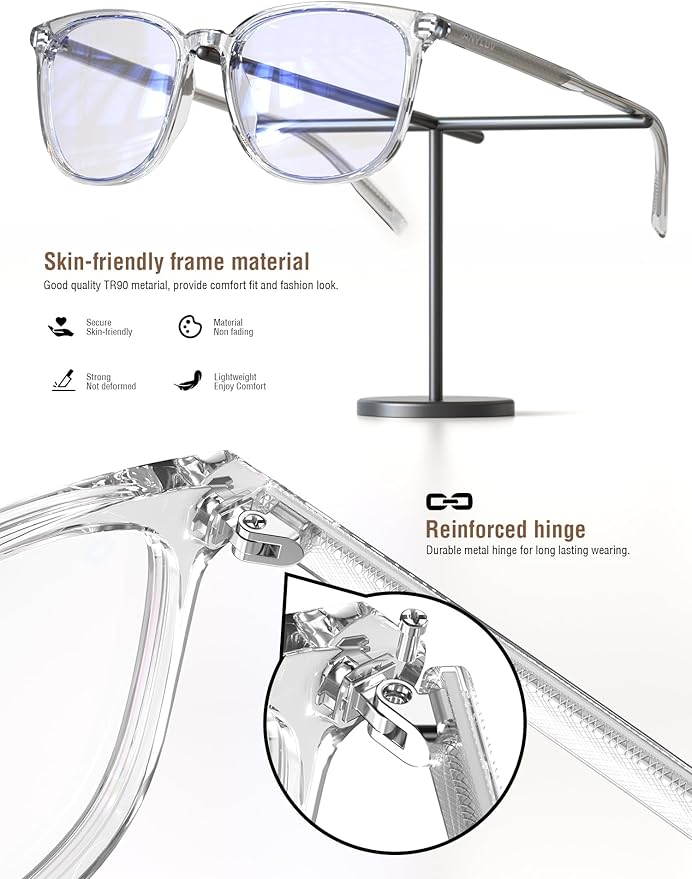 ANYLUV Blue Light Glasses for Woman Men, Womens Blue Light Blocking Glasses Computer Glasses Anti Eyestrain