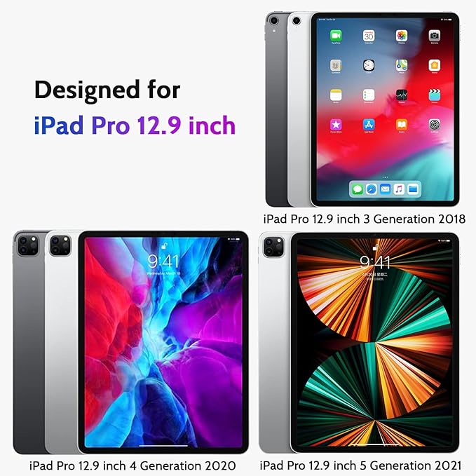 Peslv Magnetic Privacy Screen Protector for iPad Pro 12.9 Inch 2018 2020 2021 2022, Removable Anti Blue Light Glare Spy Private Filter