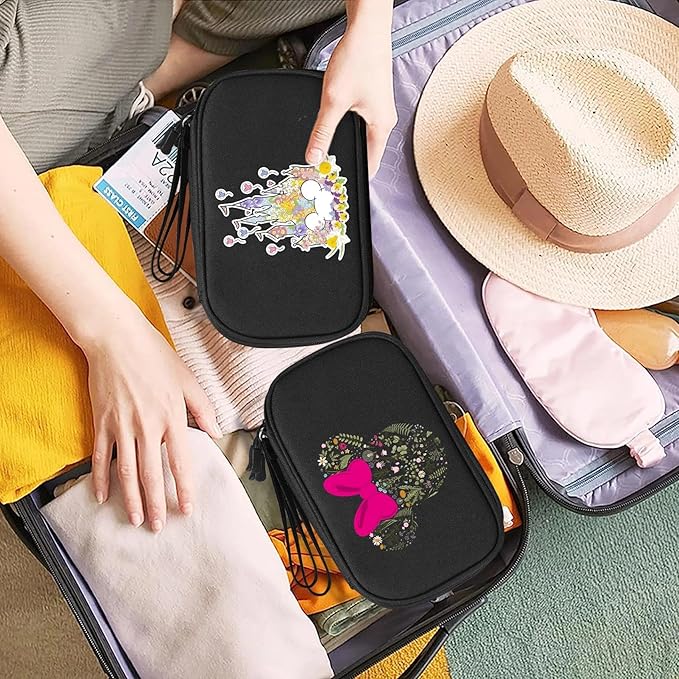 COSHAYSOO Travel Gifts for Women College Teen Girls Trip Favors Cute Birthday Gift Ideas, Electronics Cord Cable Organizer Bag Tech Case Gadgets Accessories Cruise Airplane Vacation Essentials, Castle