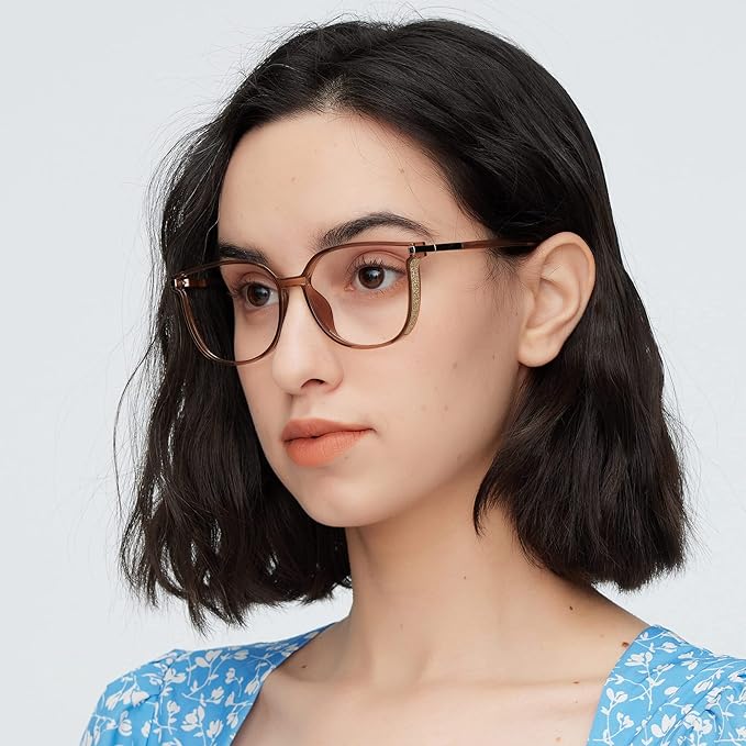 GUDVUE Blue Light Glasses For Woman, Computer Reading/Gaming/Phones Glasses, Anti Glare/UV400/Eye Strain
