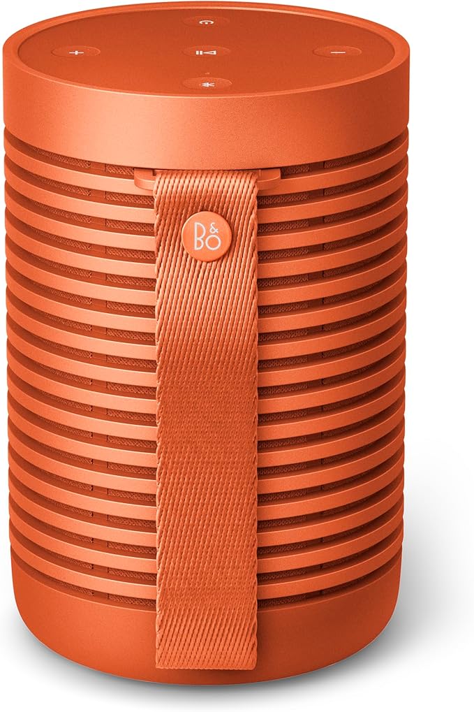 Bang & Olufsen Beosound Explore - Wireless Portable Outdoor Bluetooth Speaker, IP 67 Dustproof and Waterproof, Bonfire Orange