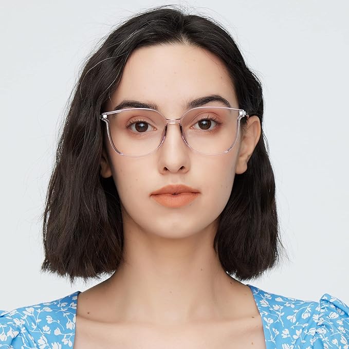GUDVUE Blue Light Glasses For Woman, Computer Reading/Gaming/Phones Glasses, Anti Glare/UV400/Eye Strain