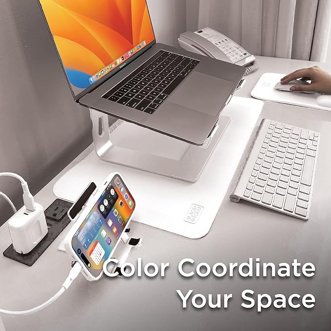 Black+Decker Faux Leather Desk Mat for Keyboard and Mouse - Protective Desk Decor for Men, Women, Teens - Gaming, Work from Home, Office Accessory