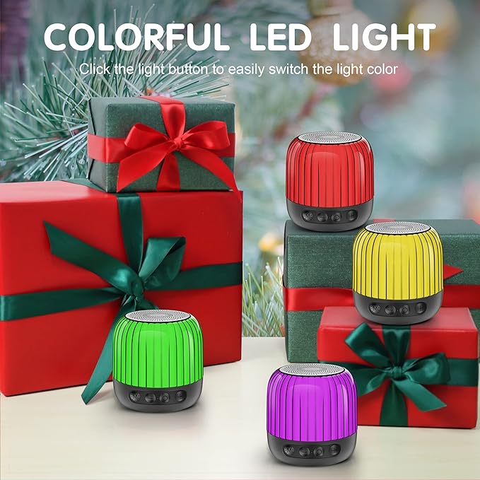 Bluetooth Speaker, Multicolor Changing Bedside Lamp, LED Table Lamp, Built-in Mic, Support TF Card, MP3 Player, Best Gifts for Girls Boys Teens Women Men Friends Christmas