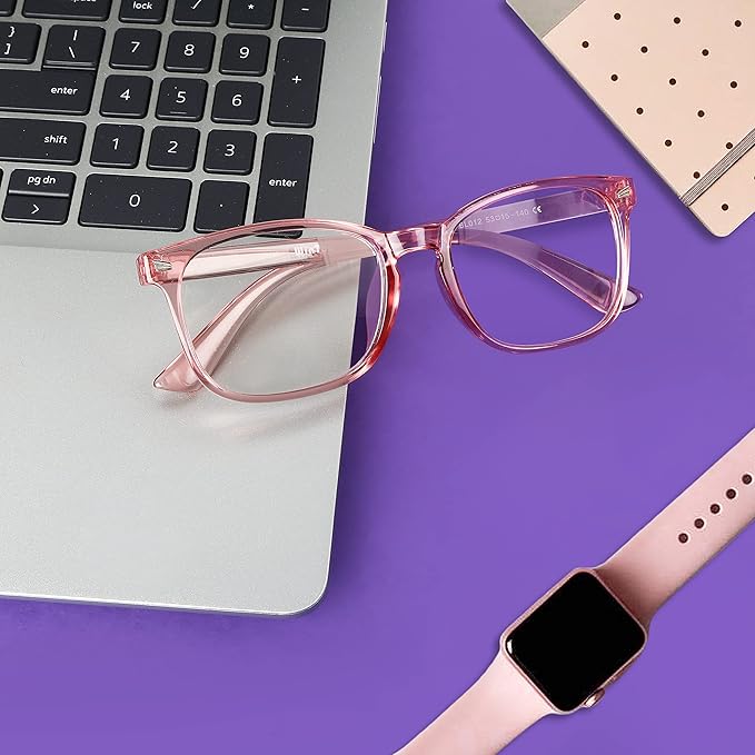 Blue Light Glasses for Woman Men | 99% Blue Light Blocking Glasses | Computer Glassess | Gaming | TV Phone Screen Reader Square Frame | Anti Eyestrain & UV Glare,1 Pack