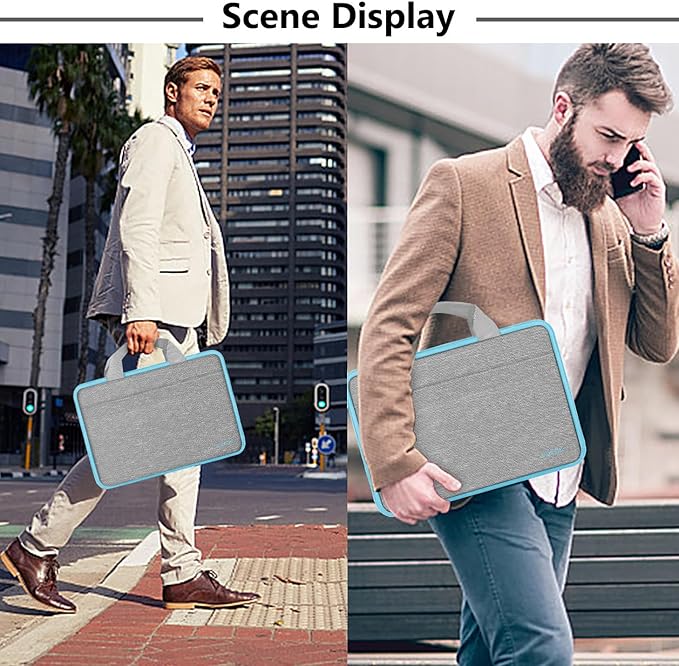 Hseok Laptop Sleeve 13-14 Inch Case Briefcase Compatible with MacBook Neo Pro 14 M5/M4/M3/M2/M1, All Models 13.3 Mac Air/Pro, XPS 13 14, Most Popular 13"-14" Notebooks,L01G02