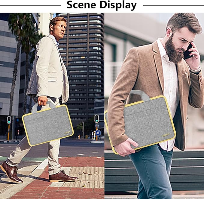 Hseok Laptop Sleeve 13-14 Inch Case Briefcase Compatible with MacBook Neo Pro 14 M5/M4/M3/M2/M1, All Models 13.3 Mac Air/Pro, XPS 13 14, Most Popular 13"-14" Notebooks,L01G01
