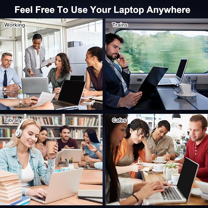 17.3 Inch 16:9 Laptop Privacy Screen Filter, Computer Monitor Privacy Shield, Anti Scratch Anti Spy Anti Glare Blue Light Screen Protector