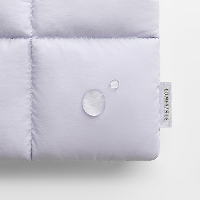 Comfyable Puffy Laptop Sleeve 15 16 Inch, Quilted Puffer Laptop Carrying Case for Women, Pillow Pouch Compatible for MacBook Air M5 & MacBook Pro M5 Pro/Max 2026, Lavender
