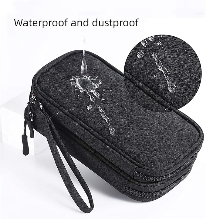Electronic Organizer Travel Cable Accessories BagPouch Portable Waterproof Storage Bag Electronic Organizer Case for Cable, Mouse,USB Cable,Power Bank,Cord, Charger, Phone, Earphone