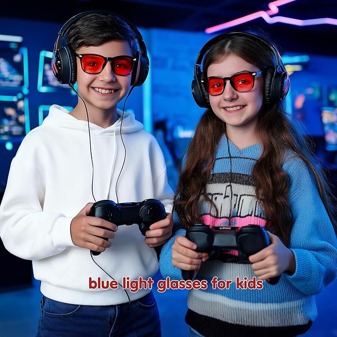 CHEERS DEVICES Blue Light Blocking Glasses for Kids Boys Girls Teens - Computer Glasses with Unbreakable Frame and Anti-Glare