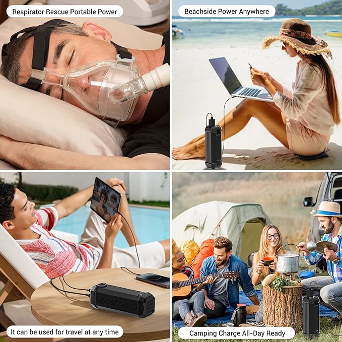 Portable Laptop Power Bank with 120W AC Outlet, 31200mAh Portable Laptop Charger, 65W PD USB C Backup Power Source for Travel and Outdoor Activities