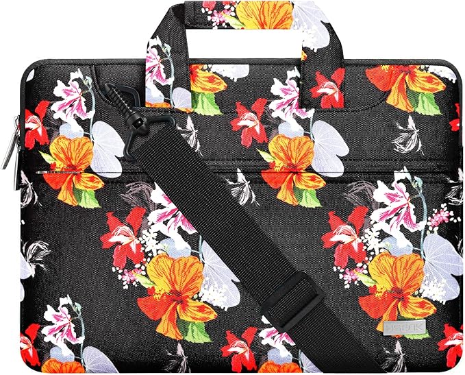 Hseok Laptop Shoulder Bag 13 13.3 14 Inch Case Compatible with MacBook Pro/Neo 14" M5/M4/M3/M2/M1,Mac Air/pro/Neo 13" and Most 13 13.3 14 Notebooks,Spill-Resistant Briefcase,Morning Glory