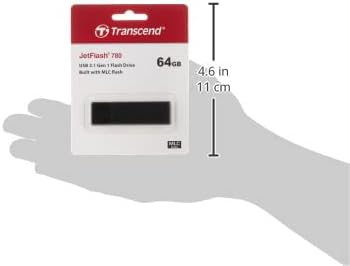Transcend 64GB Jetflash 780 USB 3.1 Gen 1 Flash Drive TS64GJF780, Black - Image 5