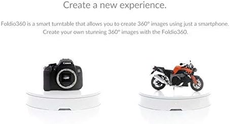 Foldio3 + 360 Studio Set (Photo lightbox Studio with 360 Photography Turntable Set / 25inch Photo Light Box / 10inch Bluetooth 360 Turntable Included | ORANGEMONKIE)