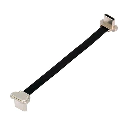 chenyang USB C Short Flat Cable USB 2.0 Type C Dual 90 Degree Angled PD 65W Fast Charge Data Extension 75MM Cable