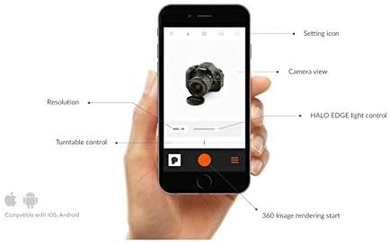 Foldio3 + 360 Studio Set (Photo lightbox Studio with 360 Photography Turntable Set / 25inch Photo Light Box / 10inch Bluetooth 360 Turntable Included | ORANGEMONKIE)