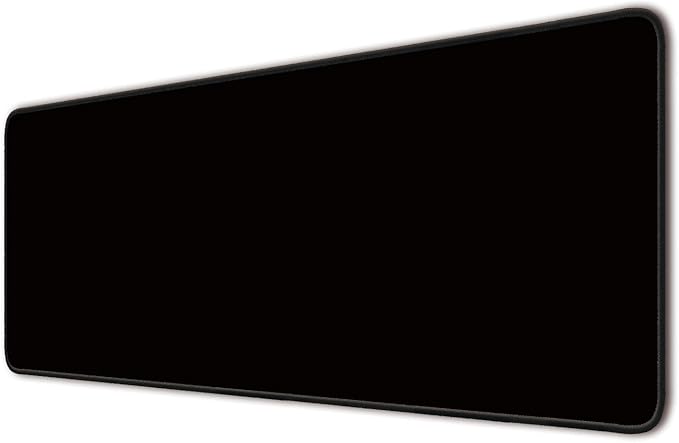 Large Mouse Pad, Non-Slip Desk Blotter, Office Desk Mat, Desk Pad Protector, Laptop Desk Pad, Desk Writing Pad for Office and Home, Black, 31x12 inch