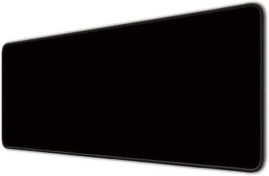 Large Mouse Pad, Non-Slip Desk Blotter, Office Desk Mat, Desk Pad Protector, Laptop Desk Pad, Desk Writing Pad for Office and Home, Black, 31x12 inch