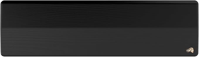 GLORIOUS Gaming Wooden Keyboard Wrist Rest (TKL) - White Ash Wood, Medium-Coarse Grain, Smooth Surface, Sweat & Oil Resistant, Easy Clean, Anti-Slip Rubber Base, 14" x 4" x 0.79" - Onyx
