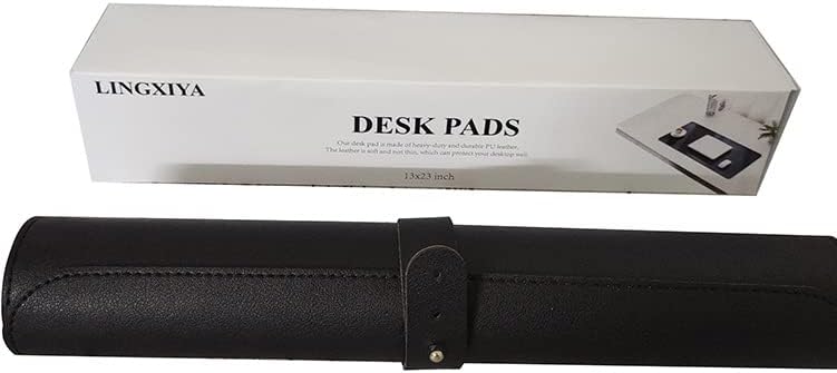Office Desk Pad, Writing Mat with Full Grip Fixation Lip, Non-Slip PU Leather Table Blotter Desk Protector Gaming Mat Laptop Keyboard Working Mat, Waterproof Table Protective Pad
