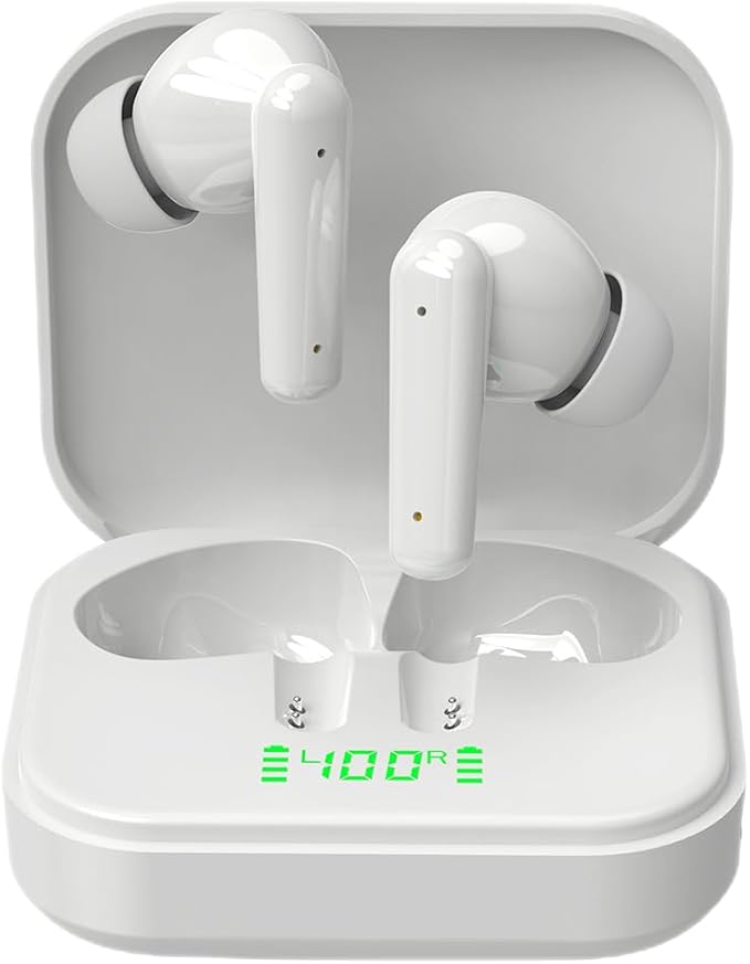 Wireless Earbuds, Deep Bass Bluetooth 5.3 Headphones 48Hrs Battery Life with Wireless Charging Case, Sport Ear Buds IPX7 Waterproof True TWS Built in Mic Power Display for Android iOS