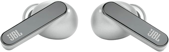 JBL Live Pro 2 - True Wireless Noise Cancelling Earbuds, up to 40 Hours of Playback with Wireless Charging, 6 mics for Perfect Calls, Touch & Voice Control, IPX5 Water Resistant (Silver)