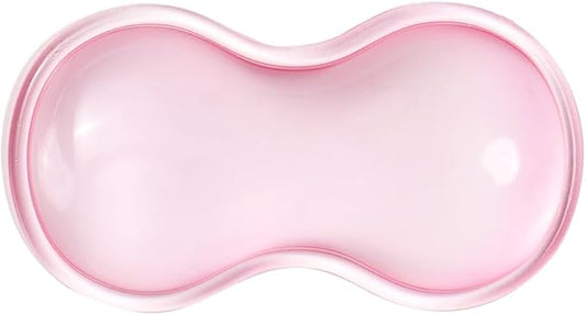 Clear Gel Mouse Wrist Rest, Pink Cute Wrist Rest, Comfort & Support for Typing and Gaming (Pink-Short)