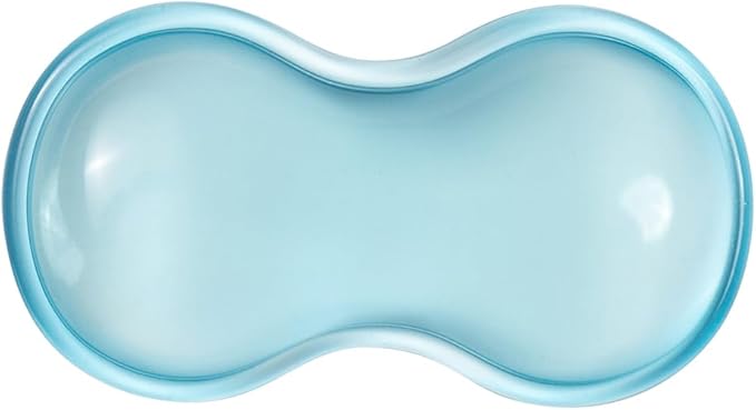 Clear Gel Mouse Wrist Rest, Blue Cute Wrist Rest, Comfort & Support for Typing and Gaming (Blue-Short)