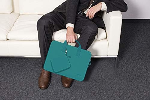 Hseok Laptop Sleeve 13.3-14 inch Case with Small Pouch, Neoprene Computer Bag Compatible with MacBook Neo/Pro 14 M5/M4/M3/M2/M1, Mac Air/Pro 13.3, XPS 14 and Most 13-14 inch Notebooks,D02E01