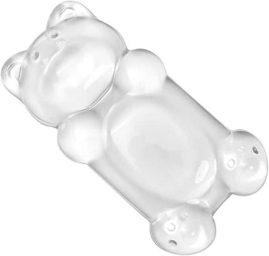 Ergonomic Silicone Gel Mouse Wrist Rest – Clear Cute Bear Mouse Wrist Rest, Comfort & Support for Typing and Gaming