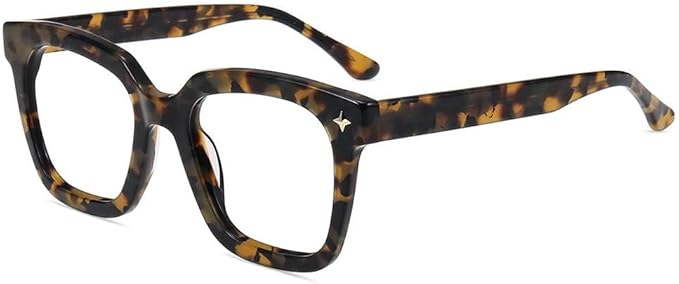 Firmoo Oversized Blue Light Glasses for Women Men Large Frame Anti Eyestrain & UV Protection Computer Gaming Blue Blocker Eyeglasses(Tortoise)