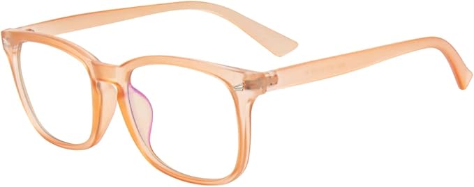 MAXJULI Blue Light Blocking Glasses,Computer Reading/Gaming/TV/Phones Glasses for Women Men(Matte Light Brown)