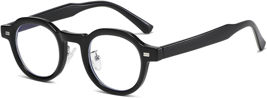 JOVAKIT Trendy Round Blue Light Blocking Glasses for Women Men Retro Vintage Circle Style Non-prescription Computer Glasses