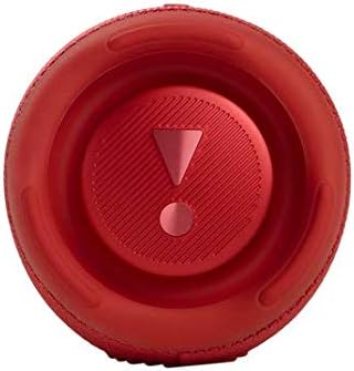 JBL Charge 5 Waterproof Portable Speaker with Built in Powerbank and gSport Carbon Fiber Case (Red)